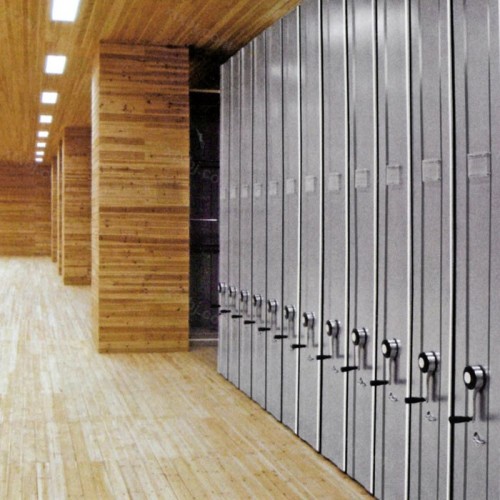 现代简易挂网式密集柜27