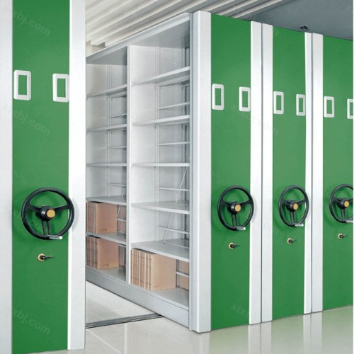 现代简易半封闭式密集柜29