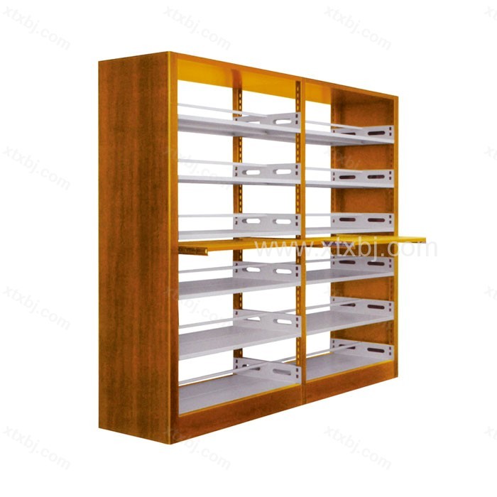 现代钢制书架图书馆书架双面阅览室书架03