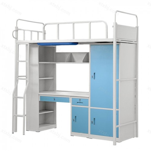 多功能公寓床带柜子组合床10