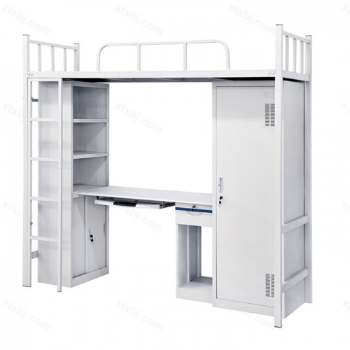 多功能公寓床带柜子组合床11