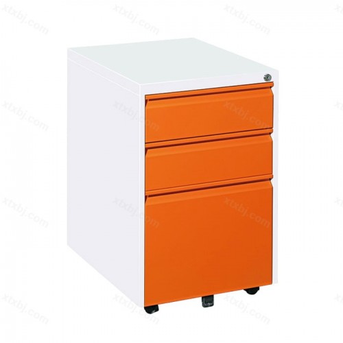 带锁矮柜文件收纳柜桌底小柜11