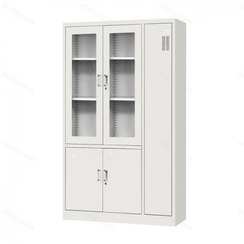 平开书柜带更衣柜01