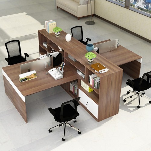 单双人职员办公桌椅组合2人面对面员工桌财务桌简约工作位办公桌
