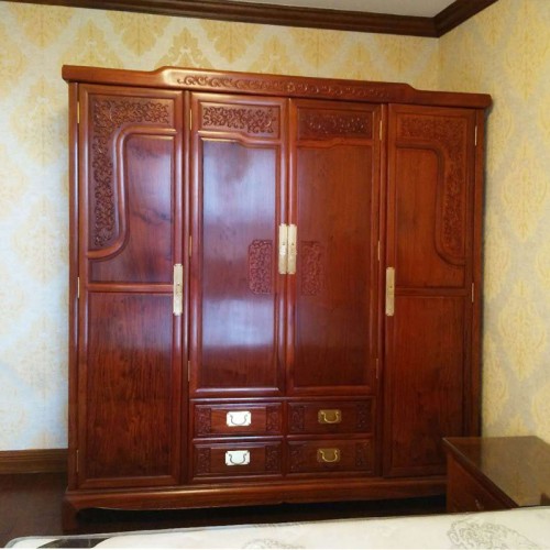 中式明清古典红木衣柜家具19