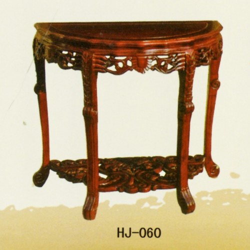 古典中式实木半月台半圆桌HJ-060