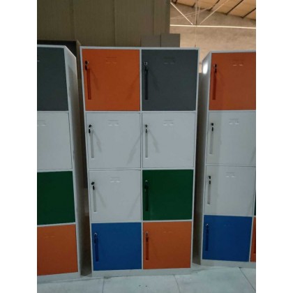 薄边一字扣手八门文件柜档案资料柜厂家直销