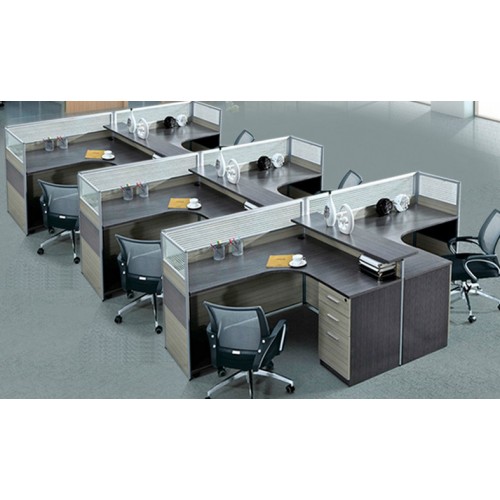 办公家具职员办公桌4人位员工桌卡座2 6人位屏风隔断电脑桌椅组合