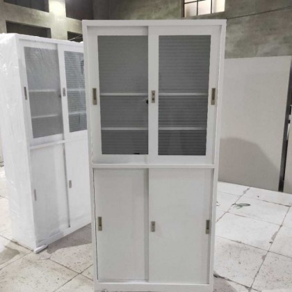 上玻璃下铁推拉门文件柜档案柜厂家直销