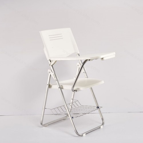 翻板折叠培训椅带写字板桌椅透气靠背椅YJ-2046B