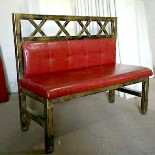 复古美式实木卡座沙发15