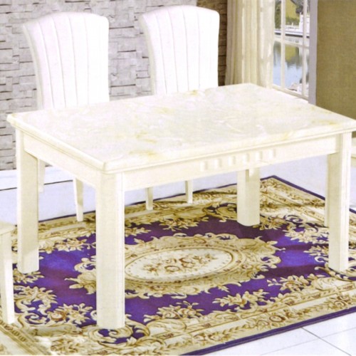 简约时尚现代小户型实木大理石面餐桌椅组合  853-3