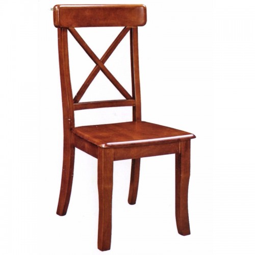中式创意全实木餐椅靠背椅   单叉