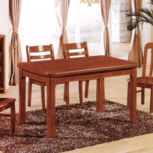 现代实木餐桌椅组合简约长方形餐桌  013