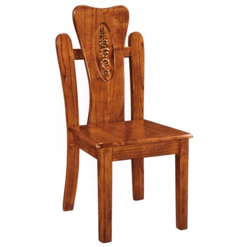 全实木仿古餐椅雕花时尚靠背椅   030