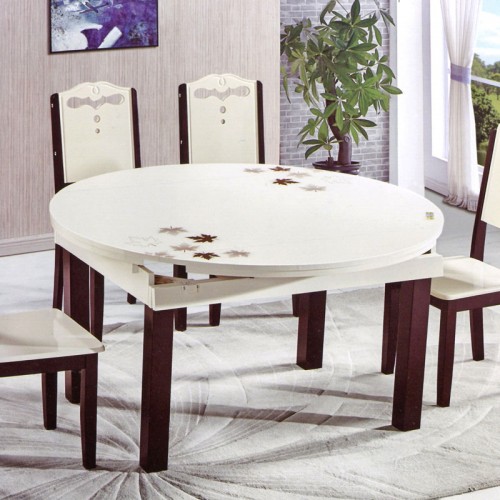 现代简约实木餐桌椅组合多功能折叠餐桌   617