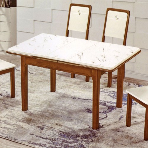 现代简约实木餐桌椅组合多功能伸缩餐桌   301