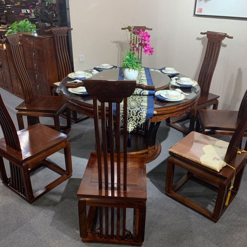 仙艺堂红木家具新中式红木餐桌椅06