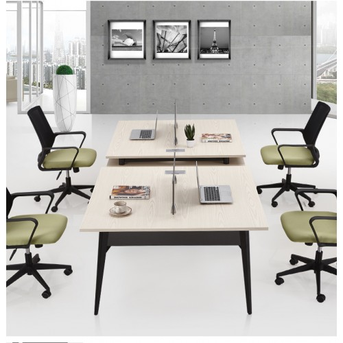办公桌4人位现代高档办公家具2人职员桌椅组合工作位员工桌电脑桌