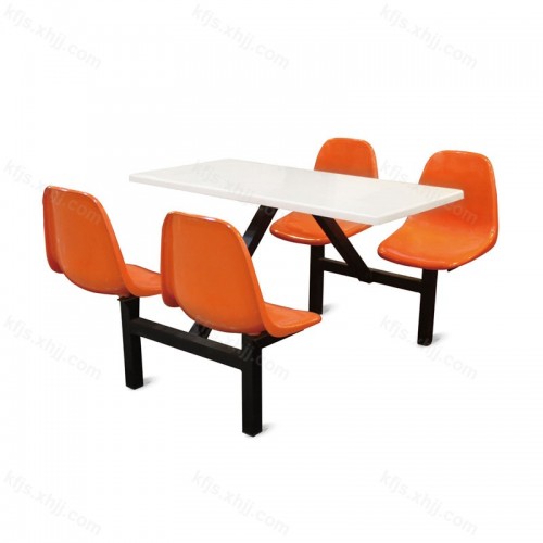 食堂连体快餐桌椅组合   CZY-04