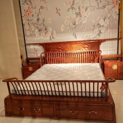 仙艺堂新中式红木家床