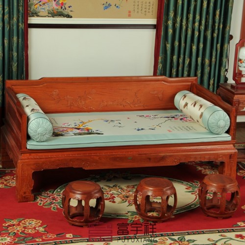刺绣罗汉床垫扶手枕FYX-C029