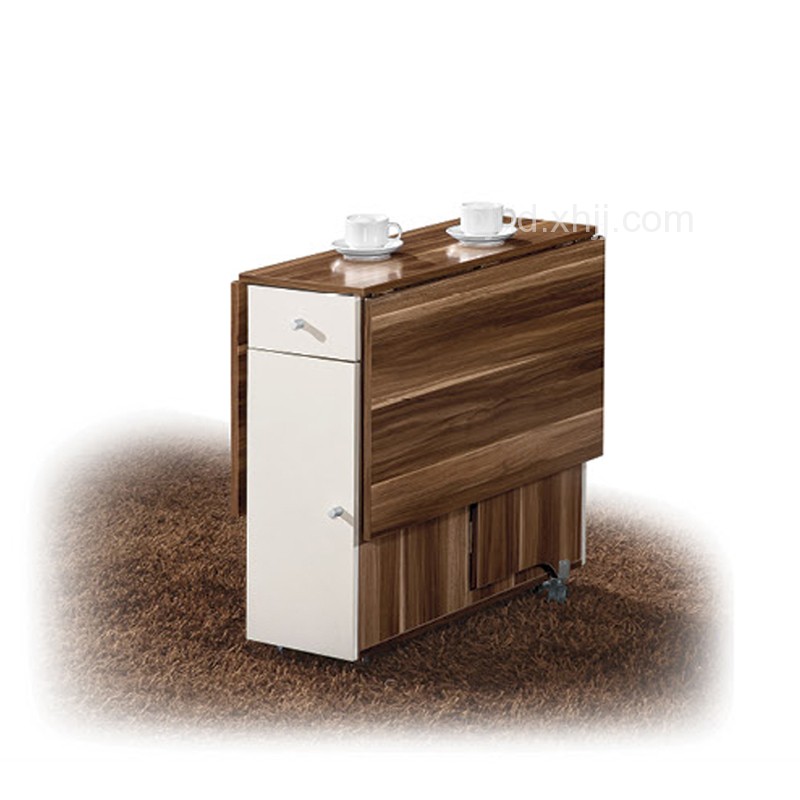 荔木套荷花白折叠餐桌hj-04_产品图片_北京市汉德家具有限公司