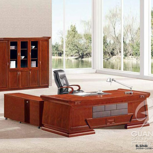 实木皮办公桌总裁桌 GL-82403