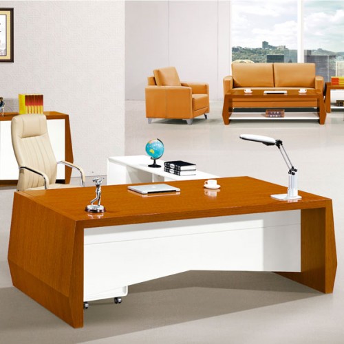 总裁办公桌油漆实木桌 B-2445