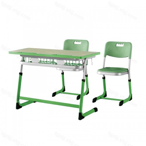 学校辅导班双人位课桌椅12