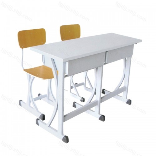 双人位学生辅导班课桌椅15