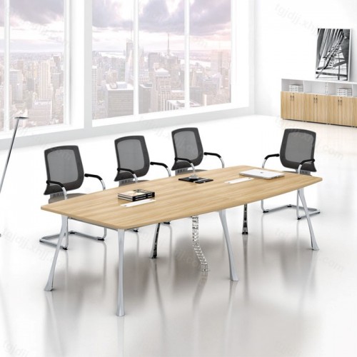 小型办公长方形开会桌培训桌椅条桌12