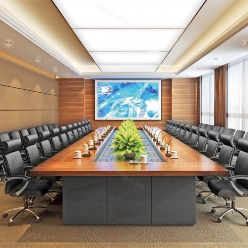 现代时尚会议桌大型谈判桌开会桌定做16