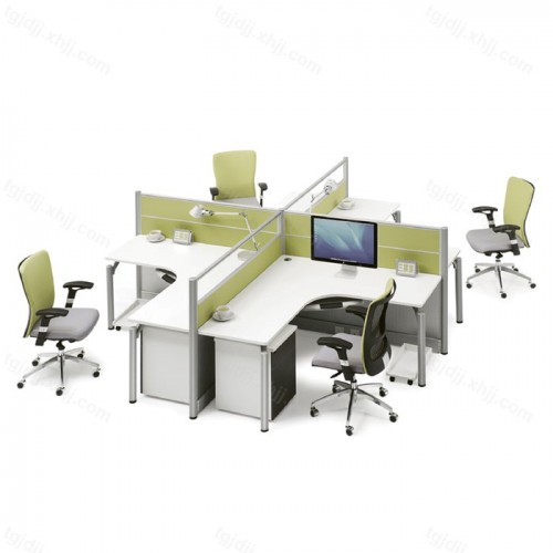 公家具简约现代工作位员工桌屏风办公桌椅38