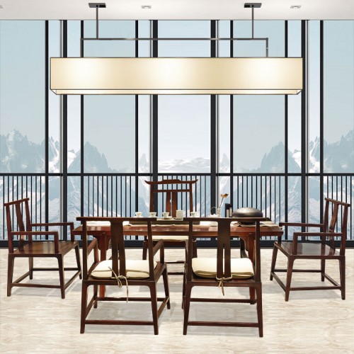 新中式实木茶台茶椅602