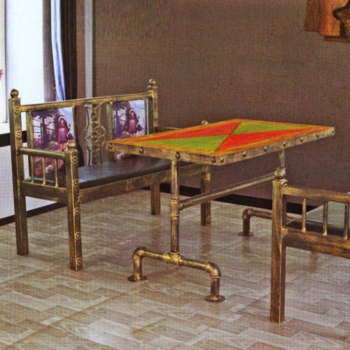 快餐饭店桌椅组合简约桌椅SL-040