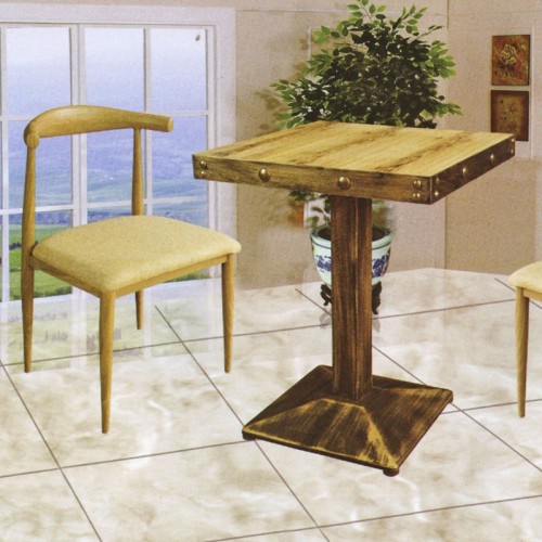 个性做旧仿实木餐桌椅SL-047