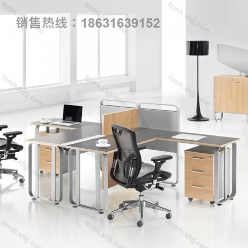 员工办工工作桌隔断卡座03