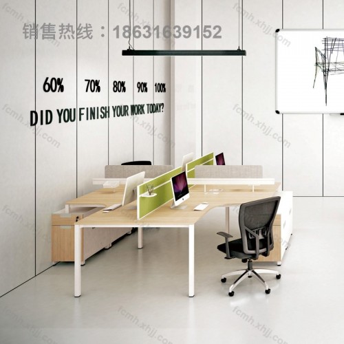 办公家具4人位现代简约办公桌椅05