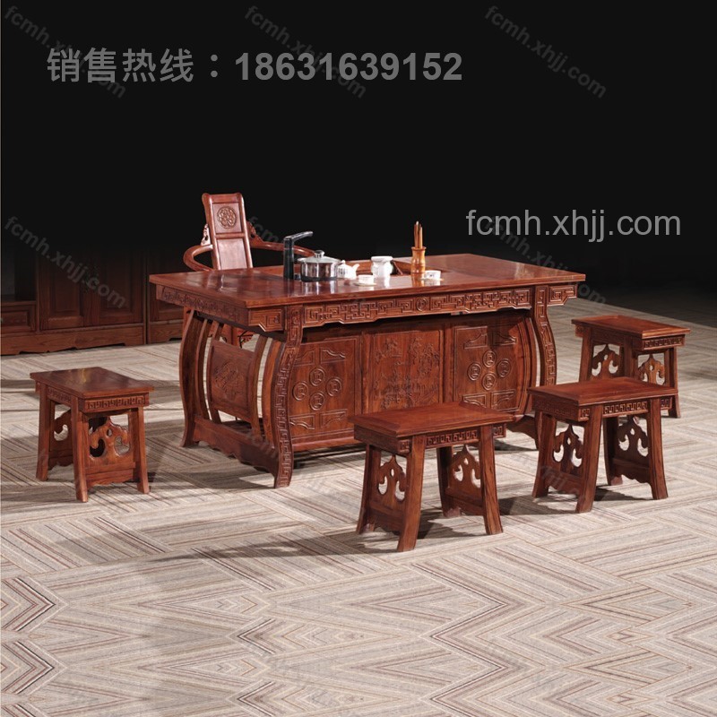 中式茶台茶艺桌06