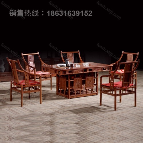 新中式实木功夫茶台茶桌07
