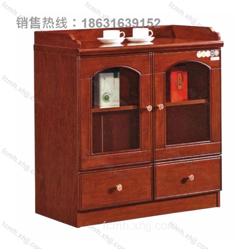 现代中式办公茶水柜10