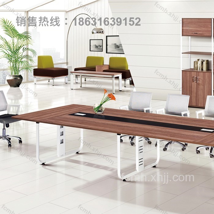 简易条形桌板式会议桌06