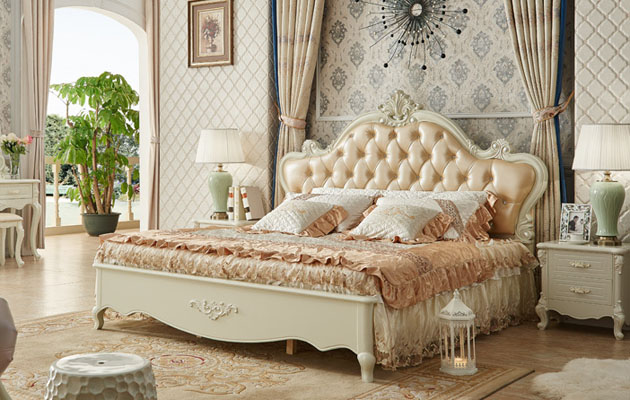 香河娅格莉诺欧式套房家具品牌欧式床批发价格