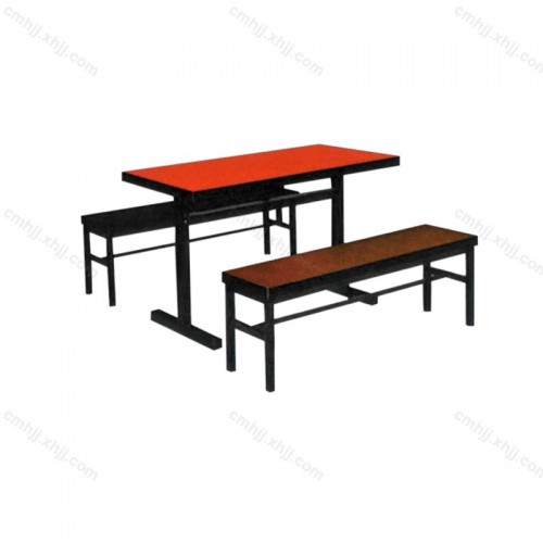 学校食堂餐桌长条凳05