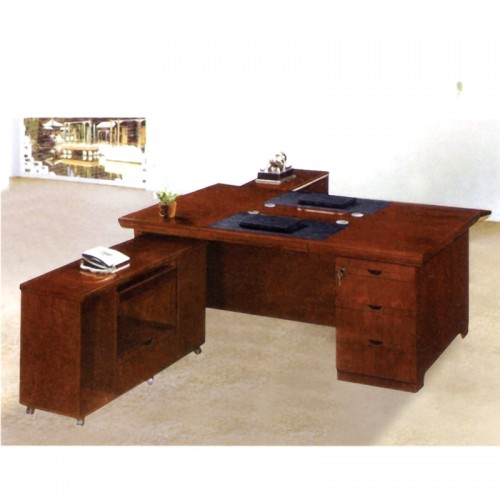 双面办公桌组合实木班台15