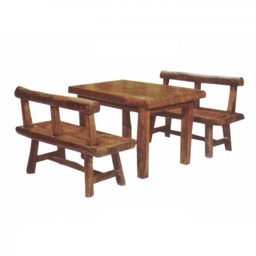 简约实木榆木餐桌椅D-039