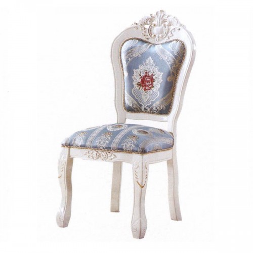 法式雕花布艺餐椅859-1
