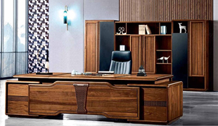 高卓厂家浅谈新中式实木办公桌 网面办公椅 等办公室家具的保养