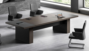 高卓告诉您非洲胡桃木新中式办公桌椅 现代简约板式会议桌如何选购